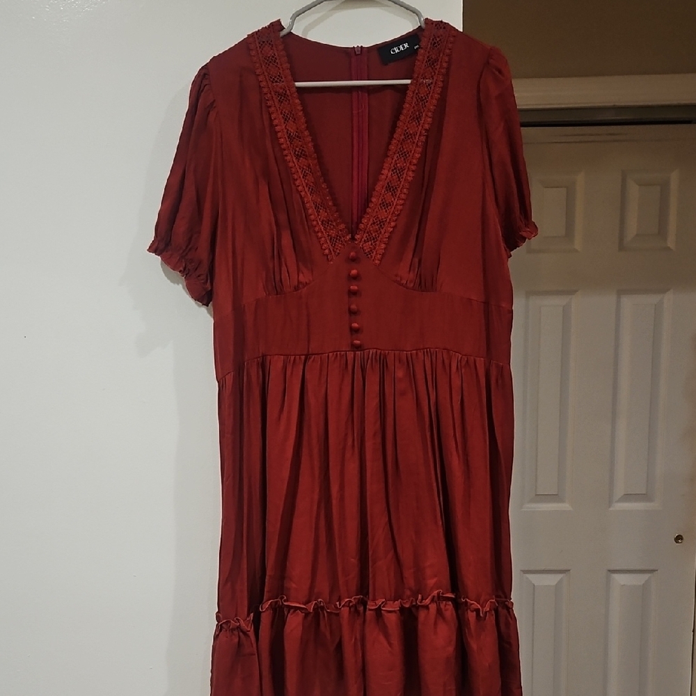 Burnt Orange Summer Dress